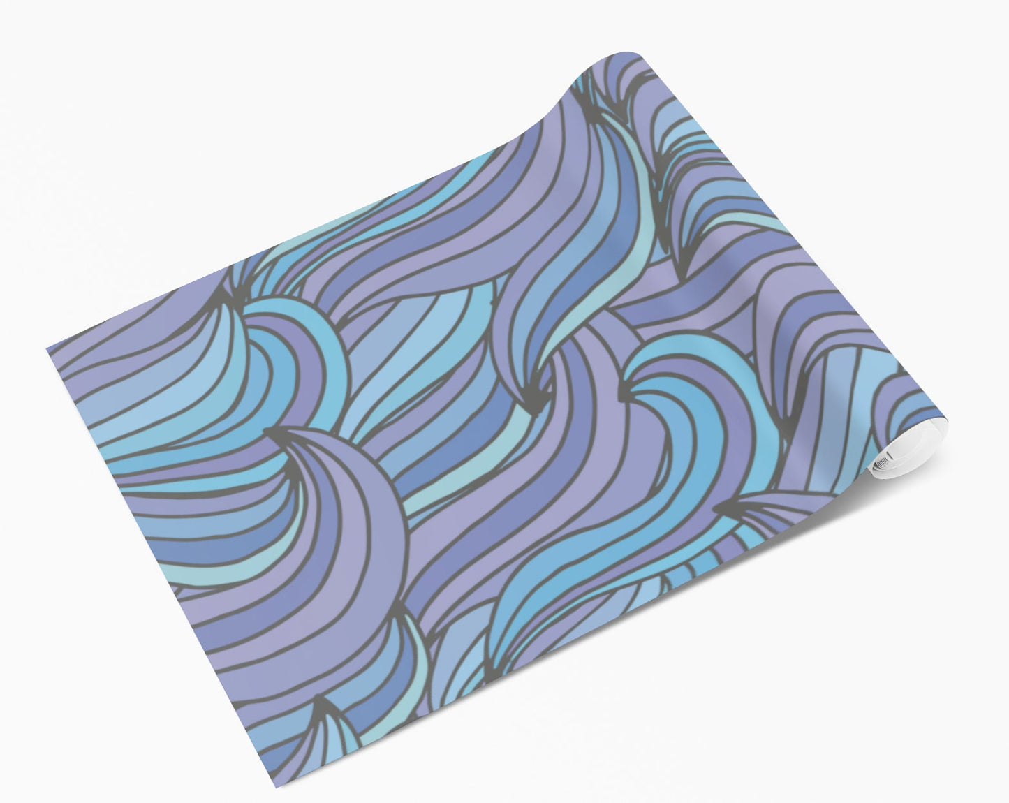 Purple & Blue Wave Pattern Vinyl Wrap
