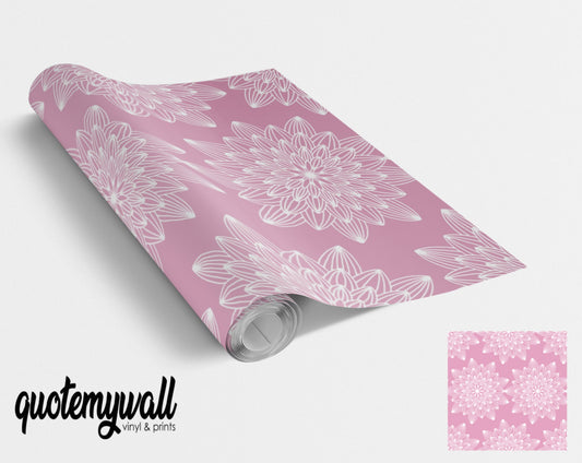 Purple Mandala Artwork Vinyl Furniture Wrap