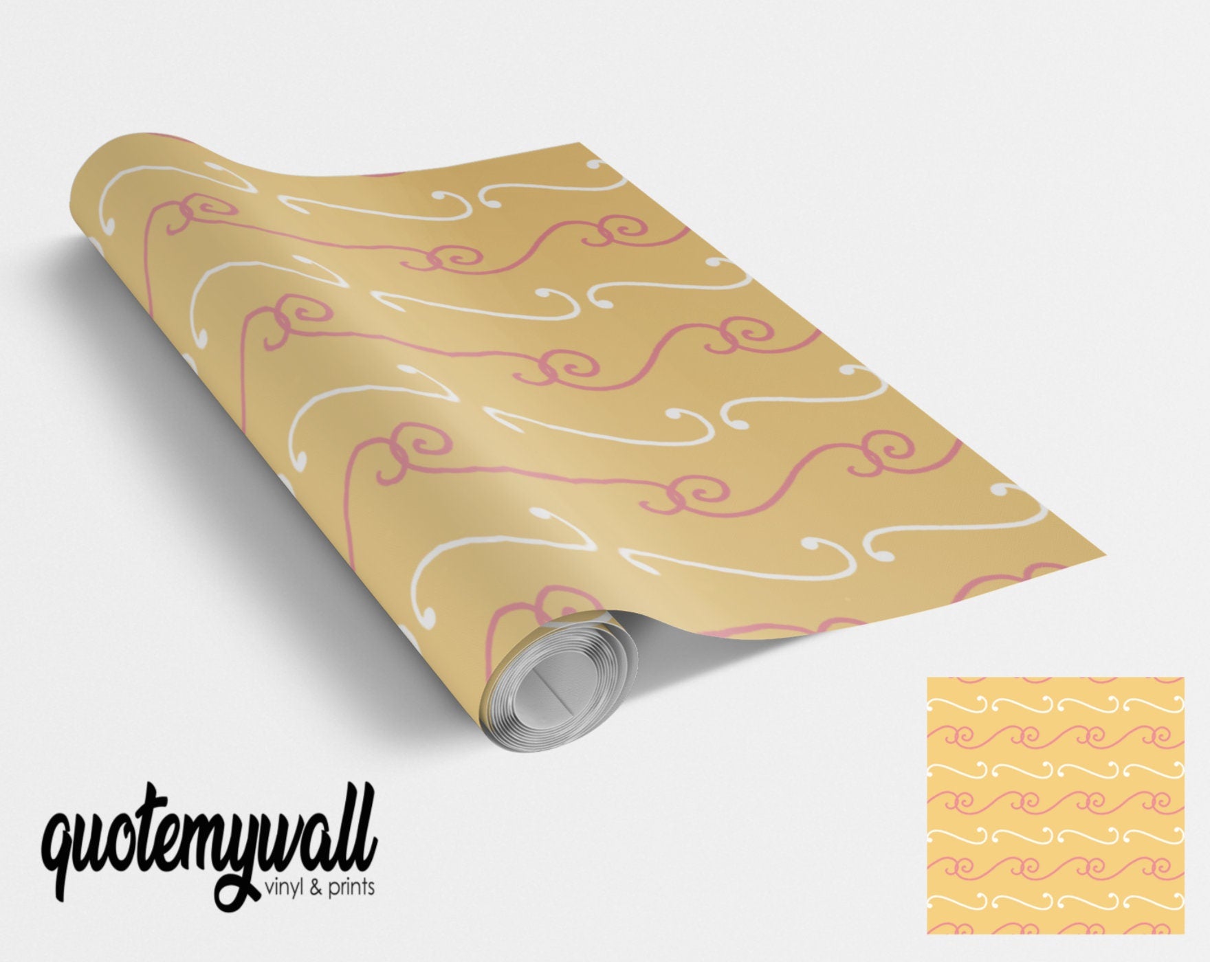 Orange Decorative Vinyl Furniture Wrap