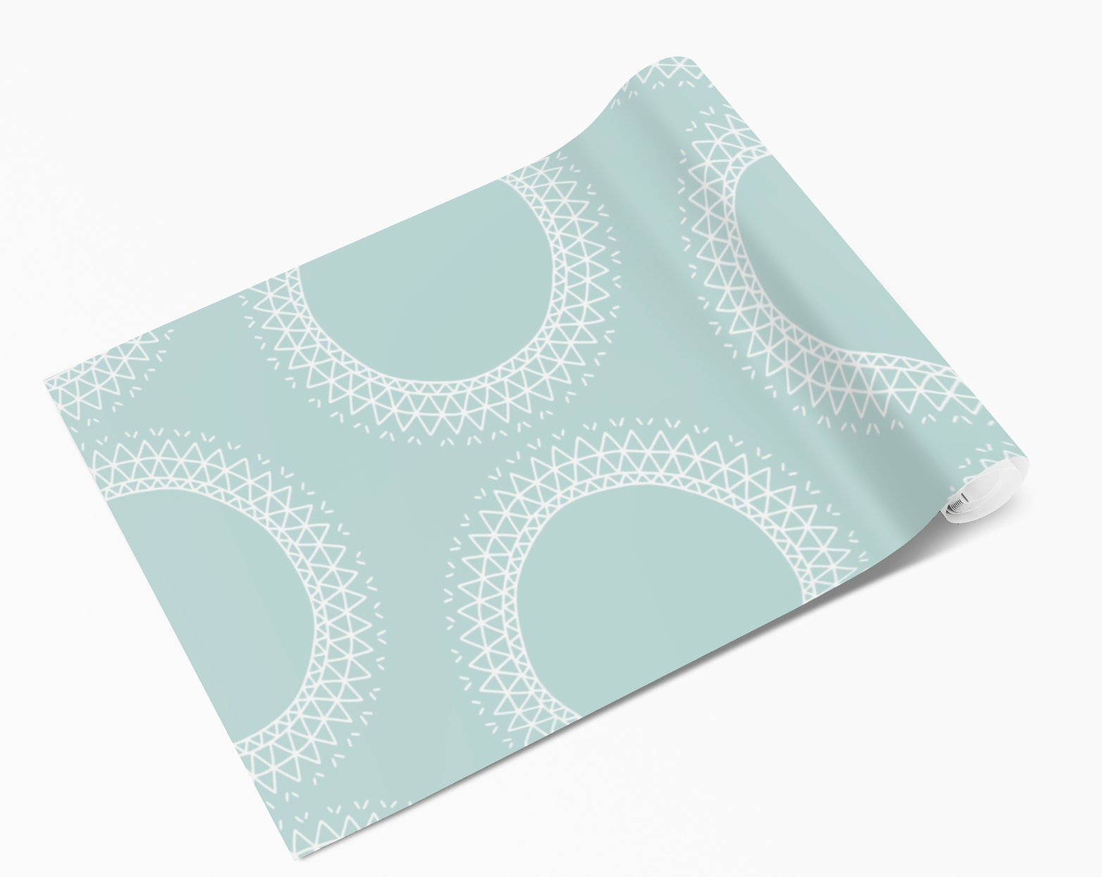 Mint Mandala Pattern Vinyl Furniture Wrap