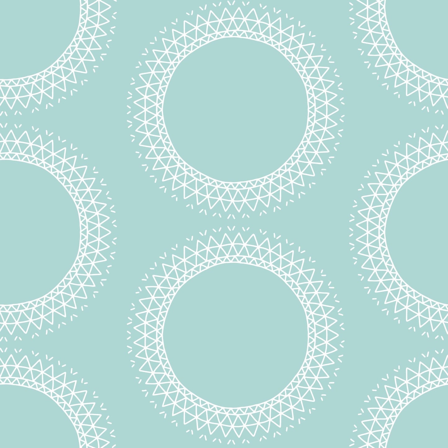 Mint Mandala Pattern Vinyl Furniture Wrap