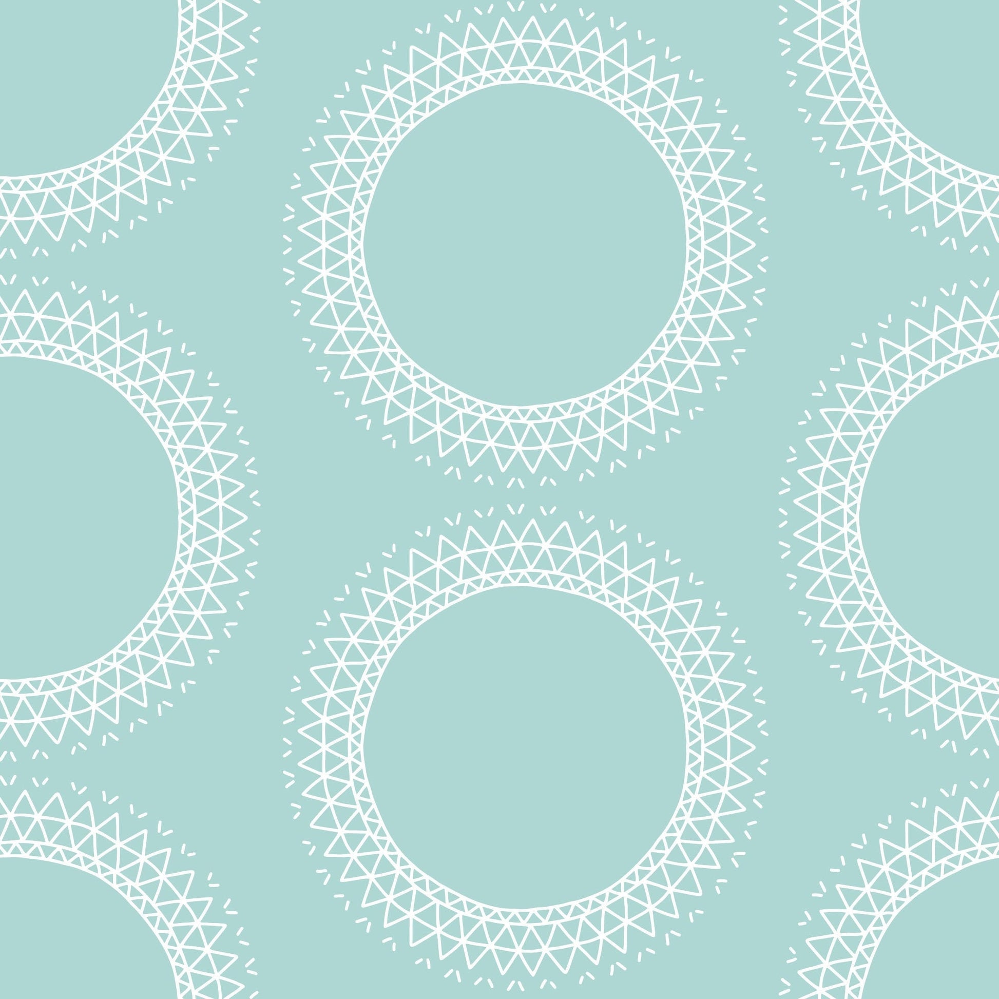 Mint Mandala Pattern Vinyl Furniture Wrap