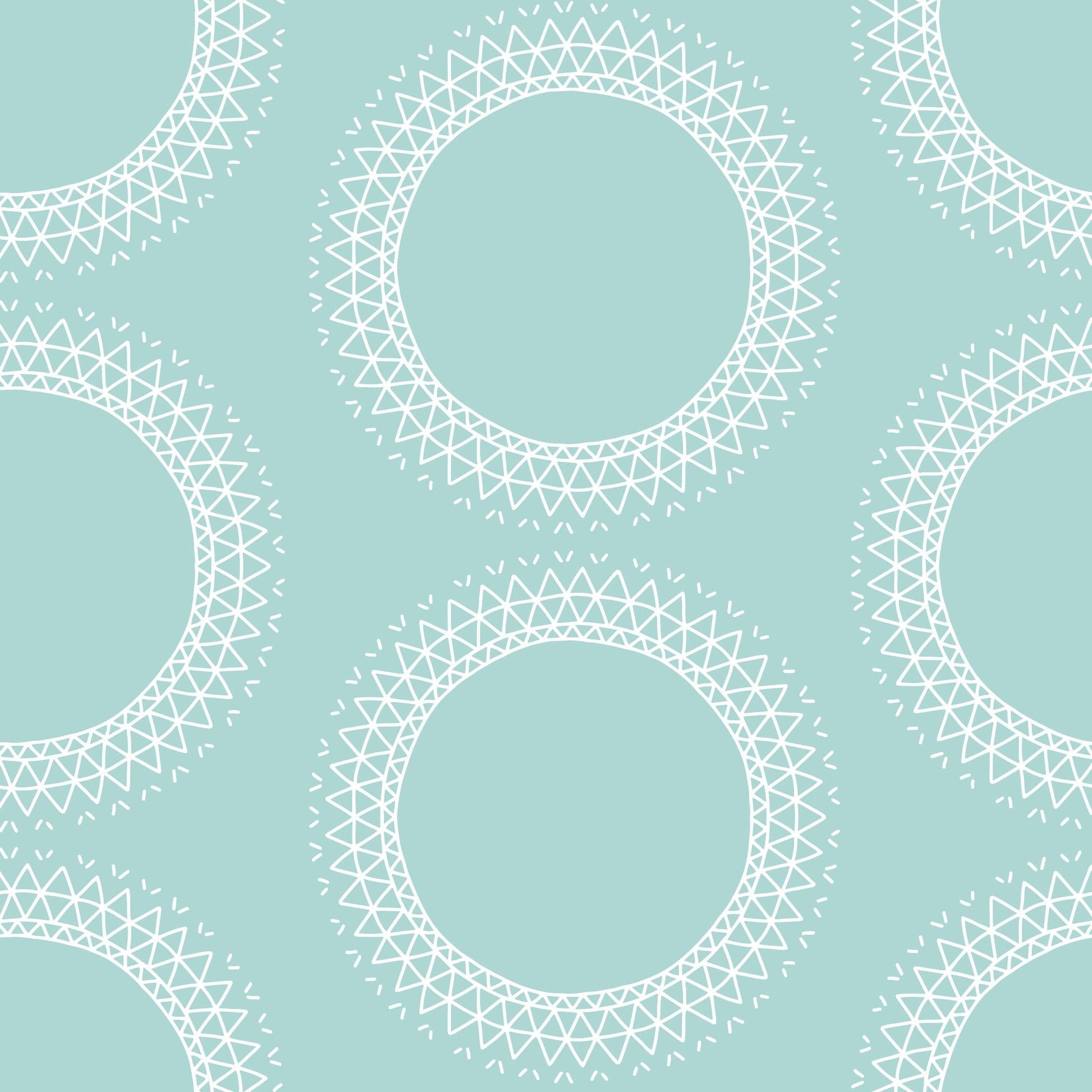 Mint Mandala Pattern Vinyl Furniture Wrap