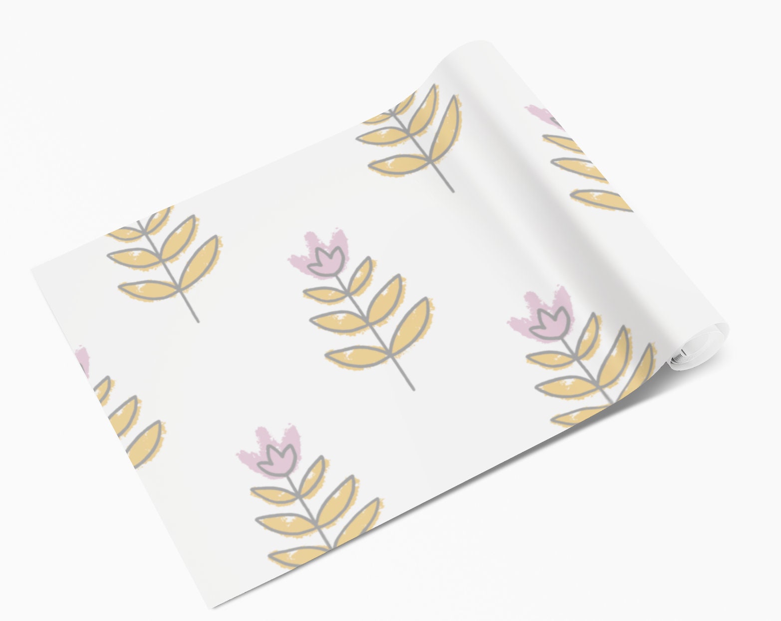 Ash Leaf Hand Drawn Pattern Vinyl Wrap