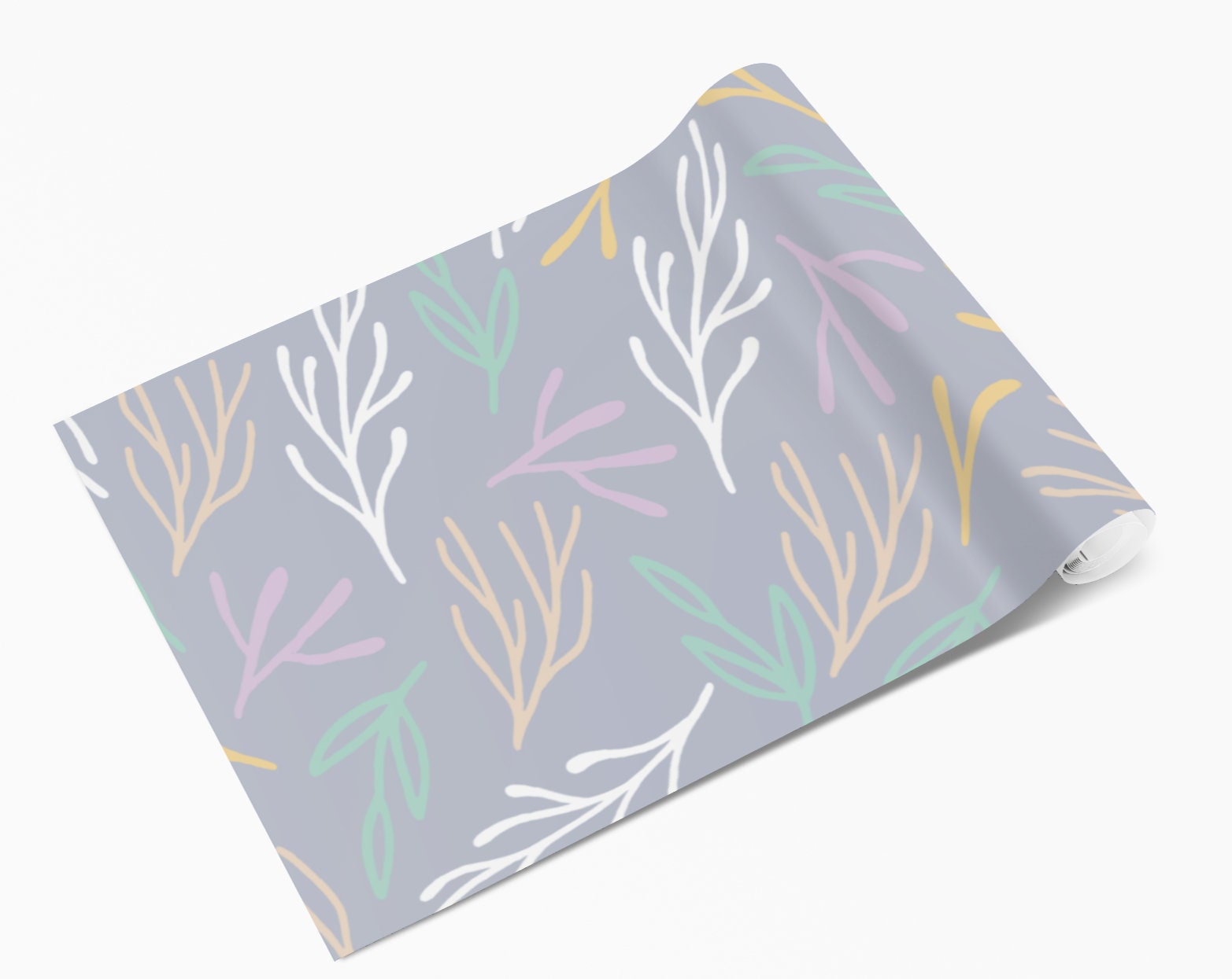 Purple Floral Pattern Vinyl Wrap