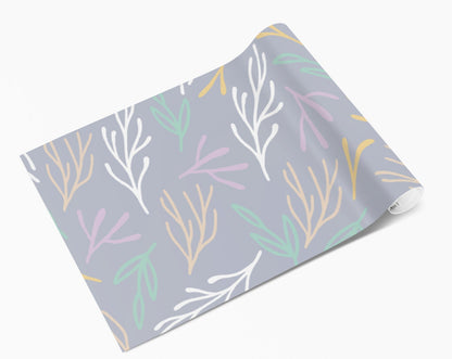 Purple Floral Pattern Vinyl Wrap