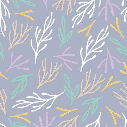 Purple Floral Pattern Vinyl Wrap