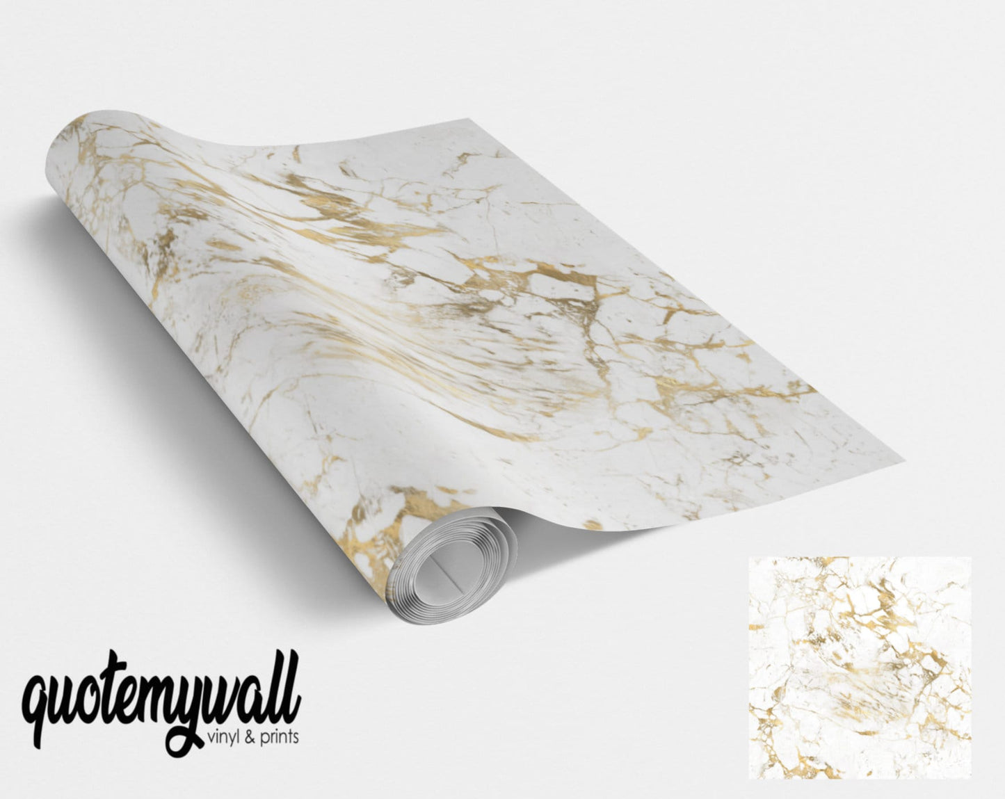 Gold Calacatta Marble Vinyl Wrap