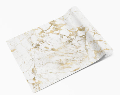 Gold Calacatta Marble Vinyl Wrap