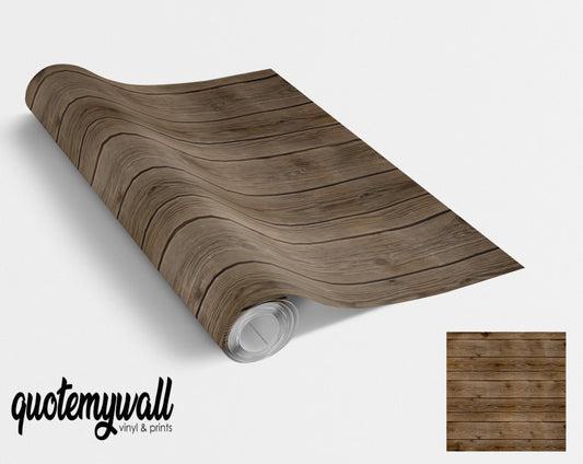 Dark Walnut Wood Pattern Vinyl Furniture Wrap