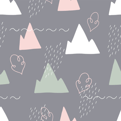 Hand Drawn Mountains Scandinavian Vinyl Wrap