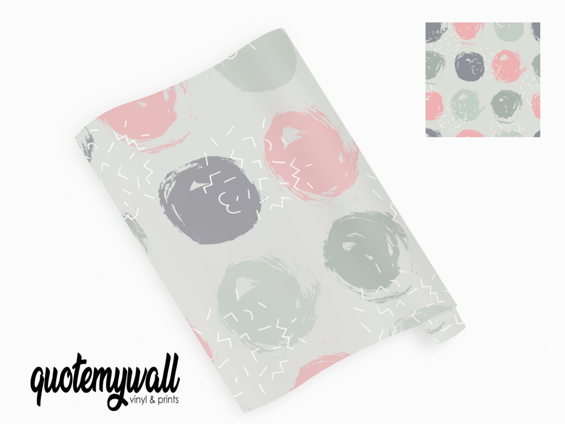 Pastel Brush Circle Shapes Vinyl Wrap