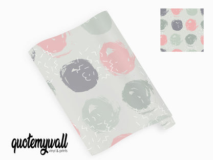 Pastel Brush Circle Shapes Vinyl Wrap