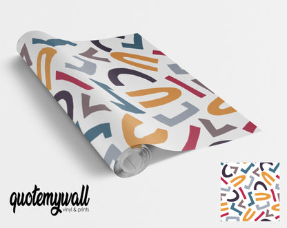 Fun Shapes Colour Pattern Vinyl Wrap