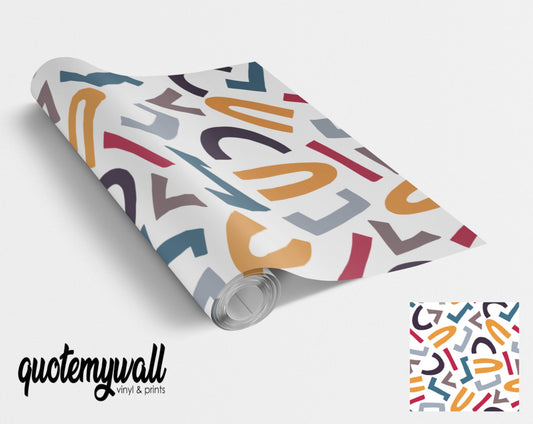 Fun Shapes Colour Pattern Vinyl Wrap