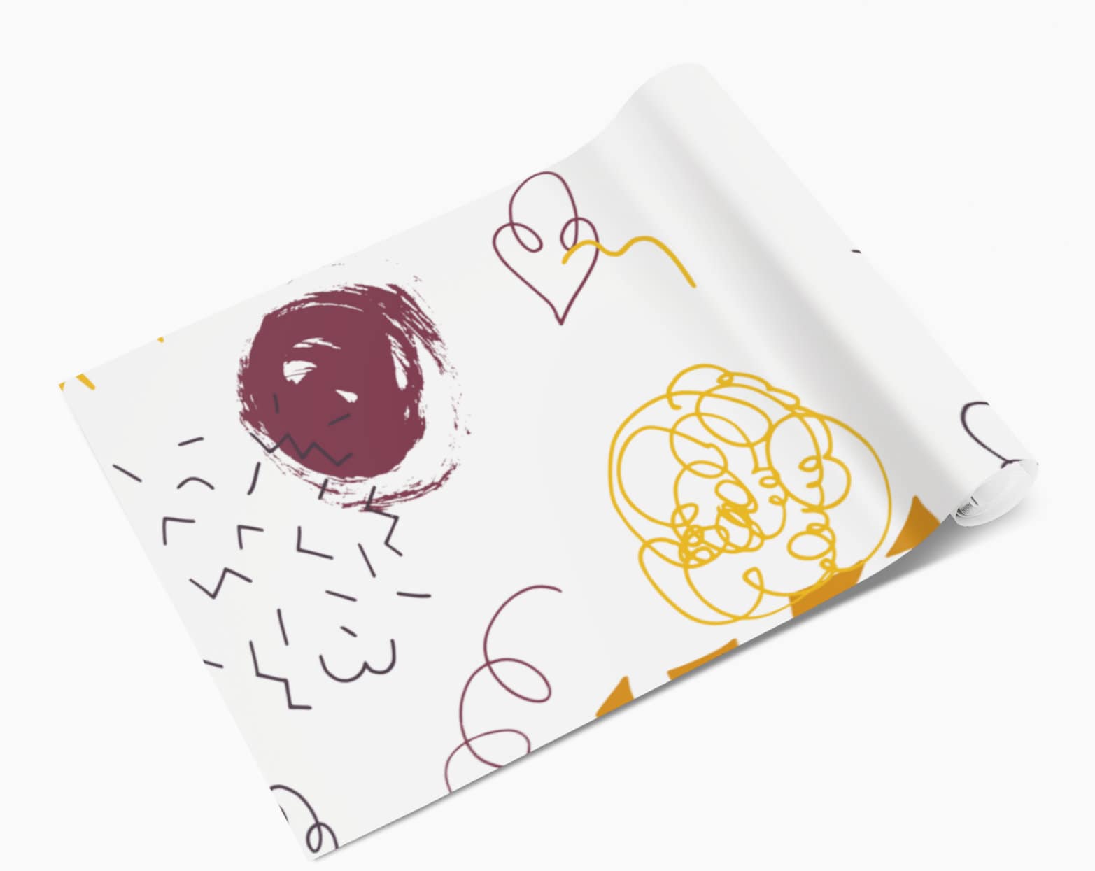 Hand Drawn Doodle Pattern Vinyl Wrap