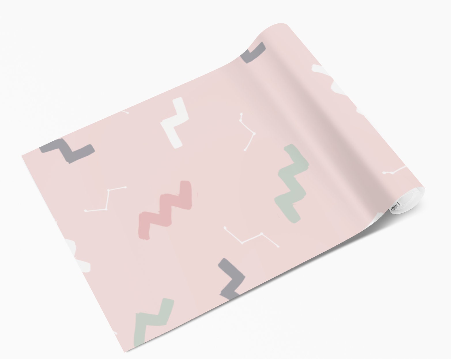 Pink Lightning Pattern Vinyl Furniture Wrap