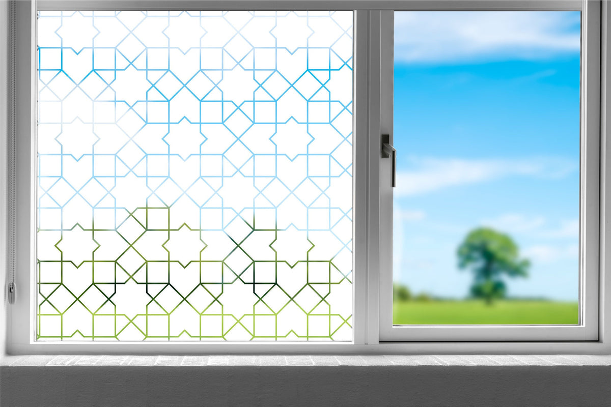 Window Plastic Pattern Geometric Decorative Pattern Window PrIvacy Film Frosted Privacy Glass