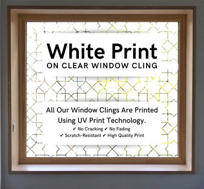 Mini Square Privacy Film For Glass Window Films Clear Frosted Privacy Protection Stained Glass UV Rays Window Cling