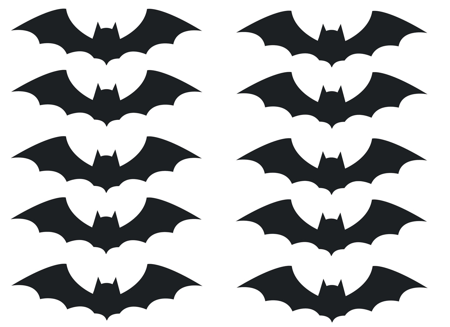 10 Flying Bats Halloween Window Stickers Decorations, Halloween Decor, Bat Stickers, Halloween Decals, Halloween Ideas
