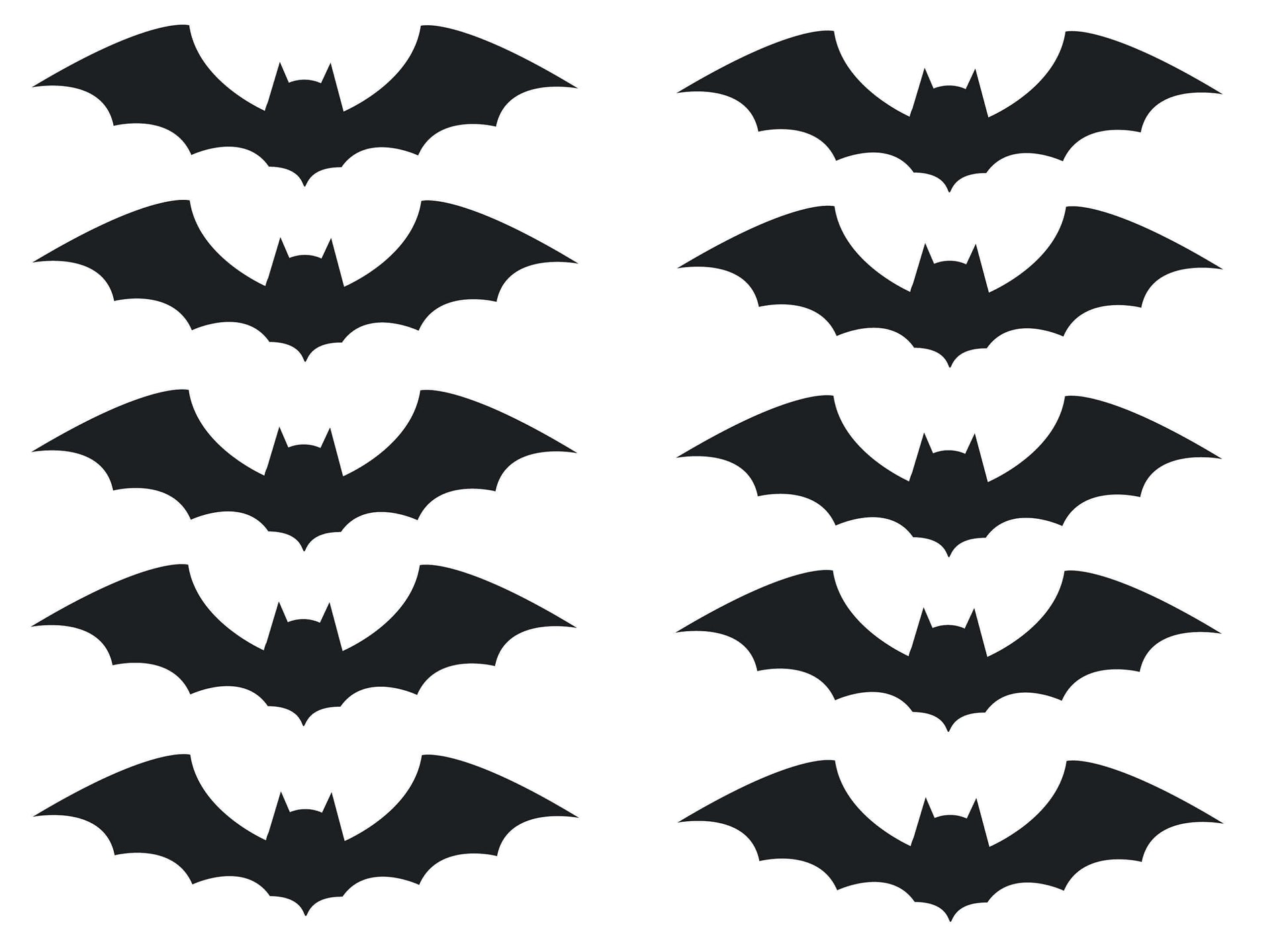 10 Flying Bats Halloween Window Stickers Decorations, Halloween Decor, Bat Stickers, Halloween Decals, Halloween Ideas
