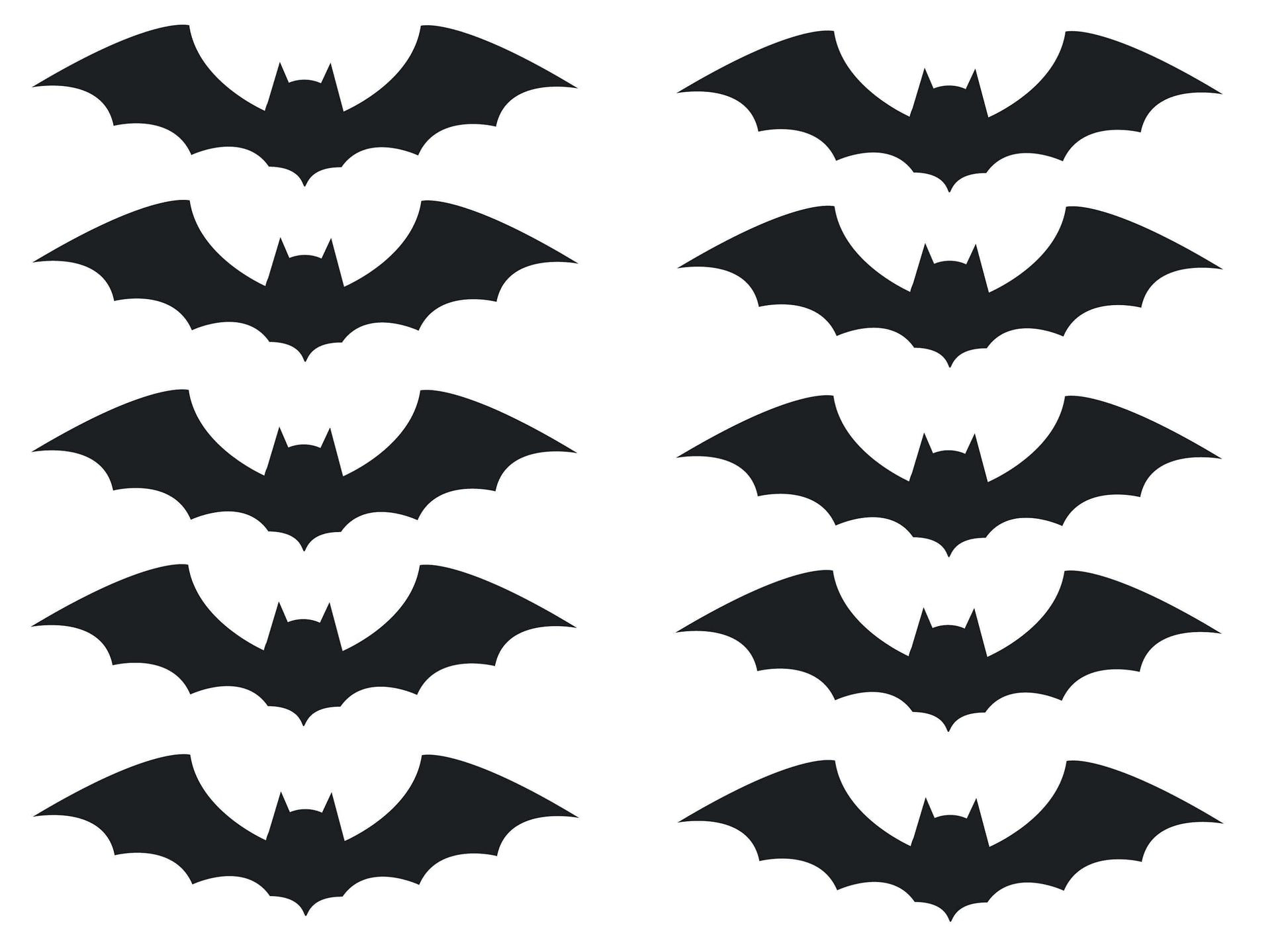 10 Flying Bats Halloween Window Stickers Decorations, Halloween Decor, Bat Stickers, Halloween Decals, Halloween Ideas