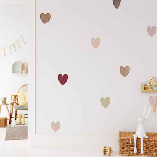 Rustic Heart Kids Nursery Boho Wall Stickers Decals
