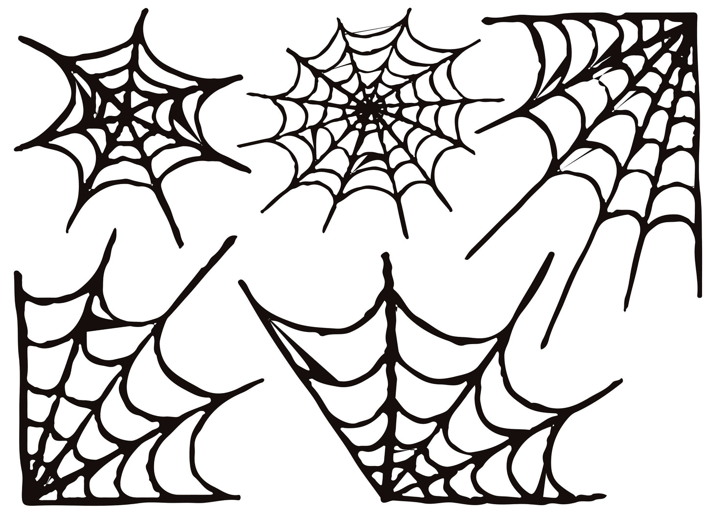 Spider Webs Halloween Window Stickers For Kids Cjhildren Home, Halloween Decorations, Spiderweb Stickers, Spider Web Decals