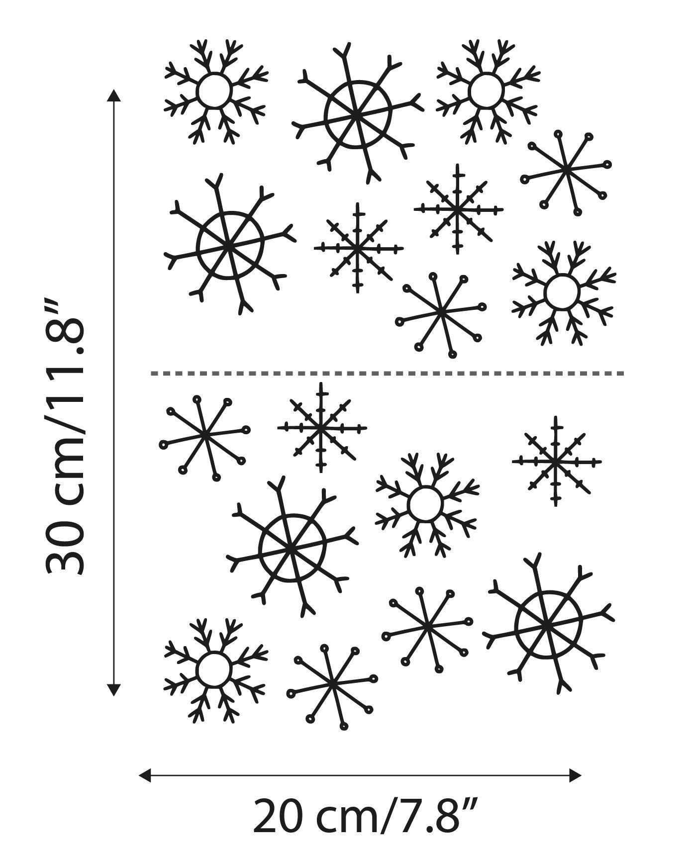 Reusable Snowflakes Christmas Window Stickers Decorations Window Decals