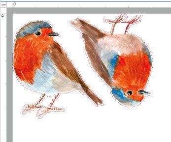2x Watercolour Robin Christmas Window Stickers Robins Decals Festive Xmas Watercolor Decorations