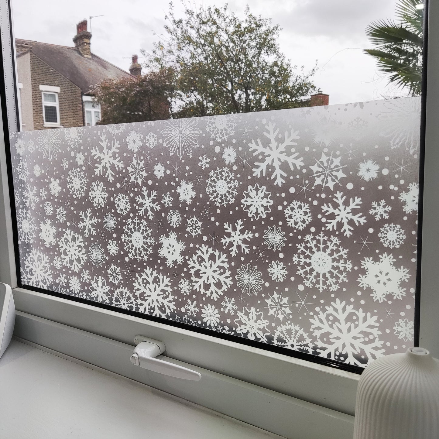 Snow Flakes Christmas Window Decal Sticker - Window Privacy Film Xmas Decorations