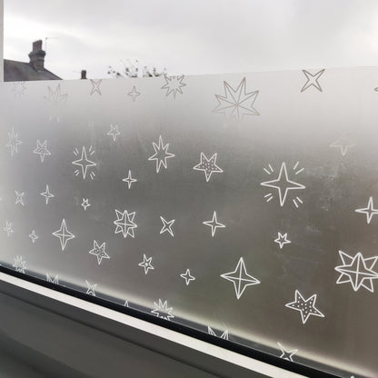 Falling Snowflakes Christmas Window Privacy Film Sticker Decoration