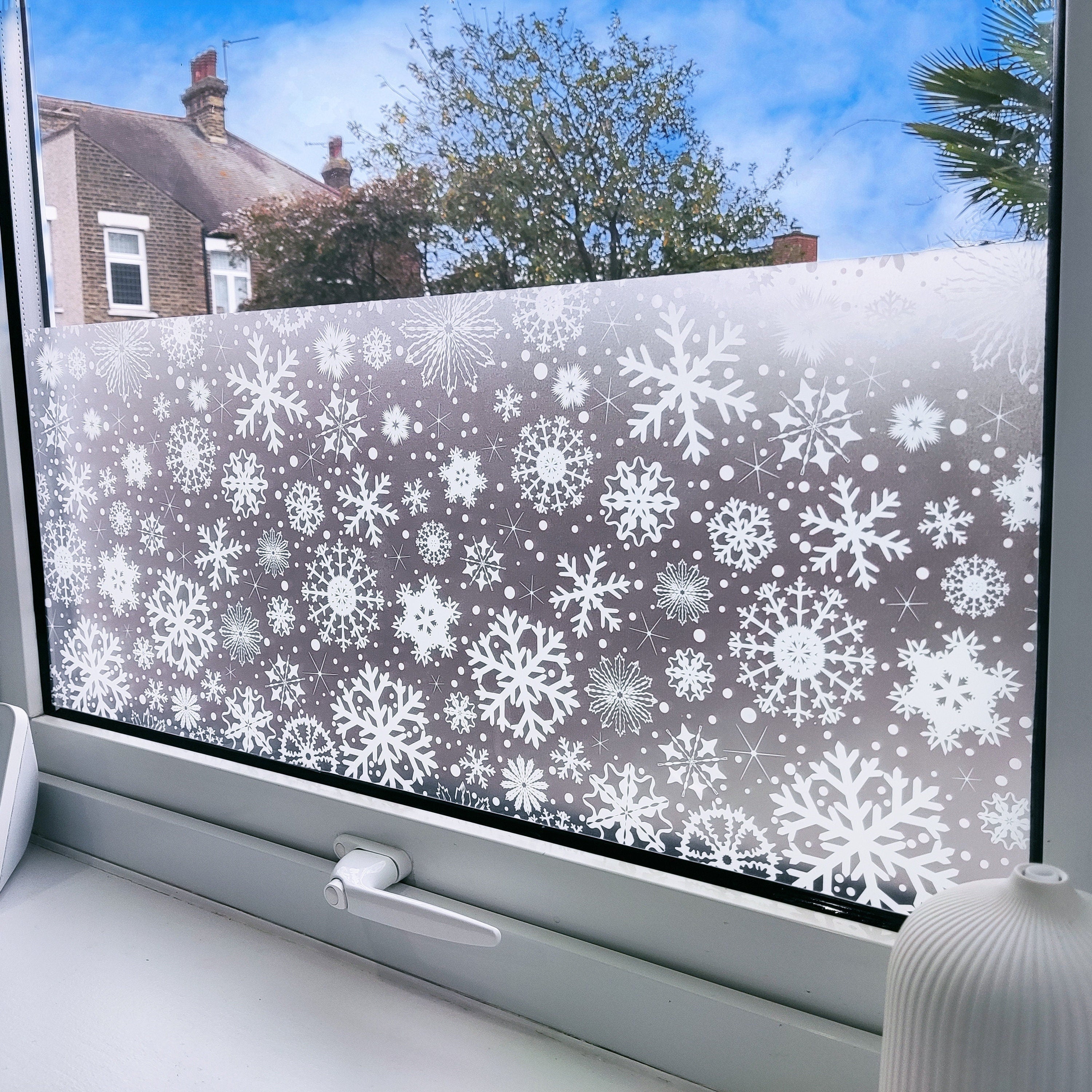 Snow Flakes Christmas Window Decal Sticker