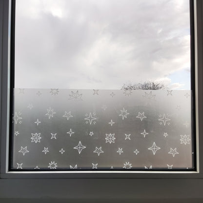 Falling Snowflakes Christmas Window Privacy Film Sticker Decoration