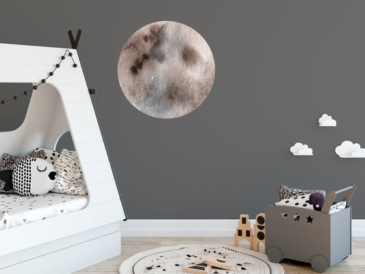 Realistic Full Moon Wall sticker For Kids Bedrooms & Nursery Space Decal