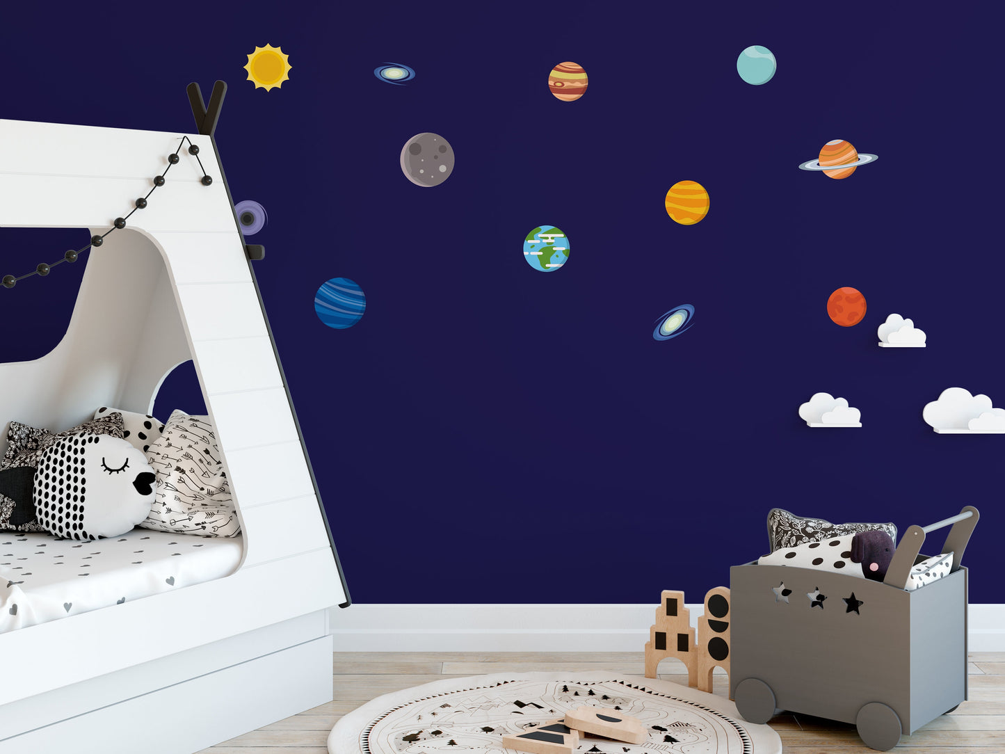 Planet Wall Stickers, Space Wall stickers, Outer Space Wall Decals, Planets Wall Art, Kids Wall Stickers, Childrens Wall Decals