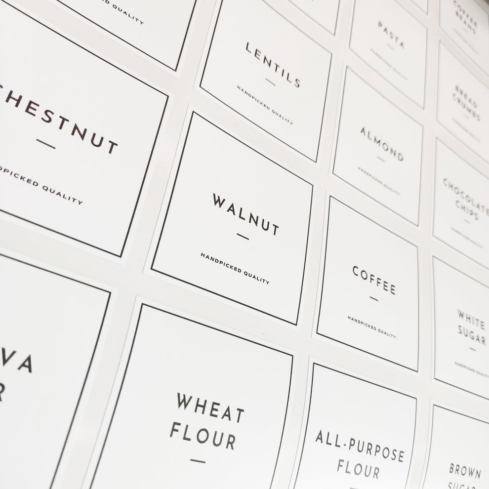 Kitchen Organisation Pantry Stickers Labels QuoteMyWall