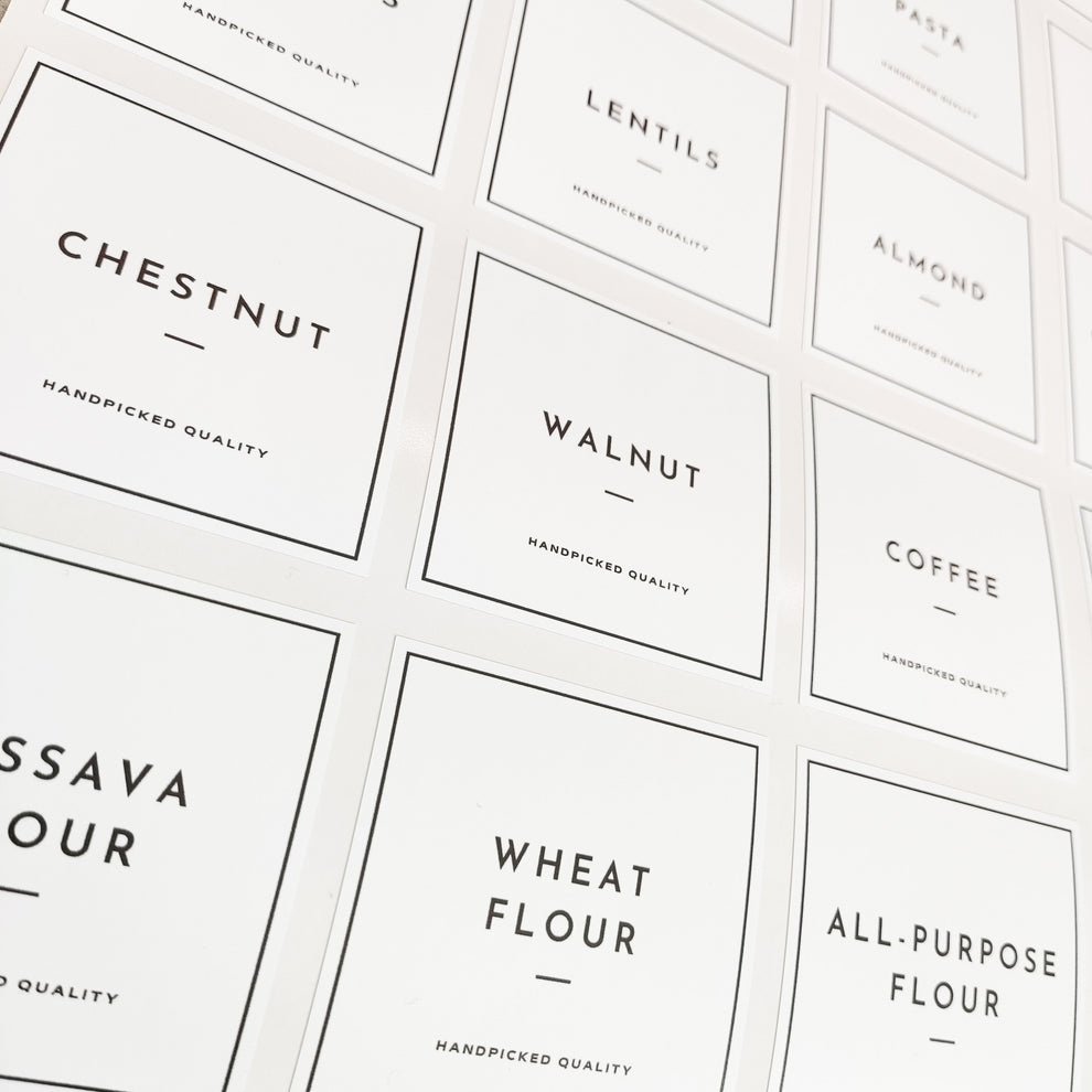 Kitchen Organisation Pantry Stickers Labels – QuoteMyWall