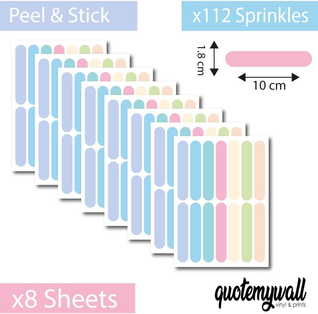 Confetti Wall Stickers, Sprinkles Wall Stickers, Wall Stickers For Children's Rooms, Wall Decals For Nursery, Nursery Wall Stickers