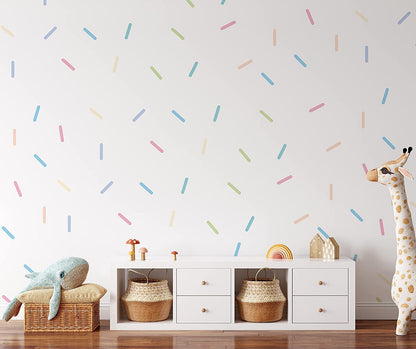 Pastel Sprinkles Wall Stickers, Sprinkles Wall Decor, Sprinkles Wall Art, Confetti Wall Stickers, Pastel Wall Stickers, Pastel Decor