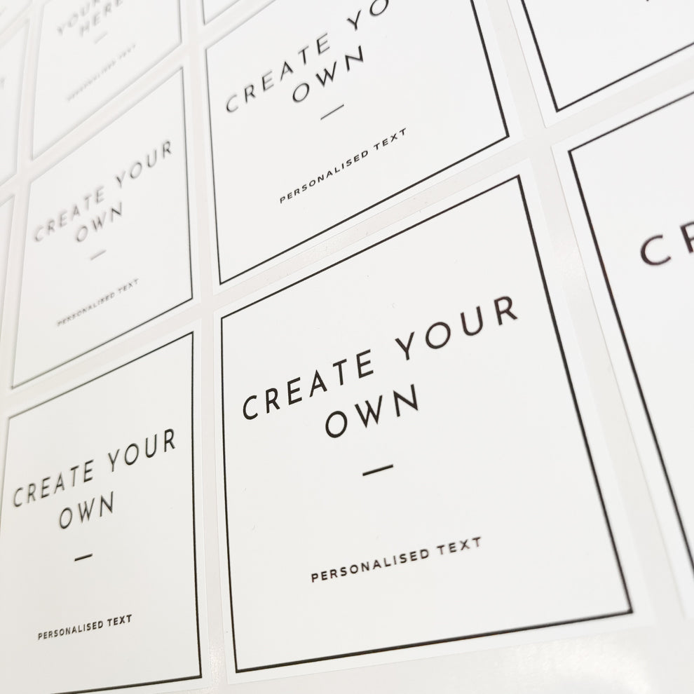 Personalised Pantry Labels Stickers QuoteMyWall