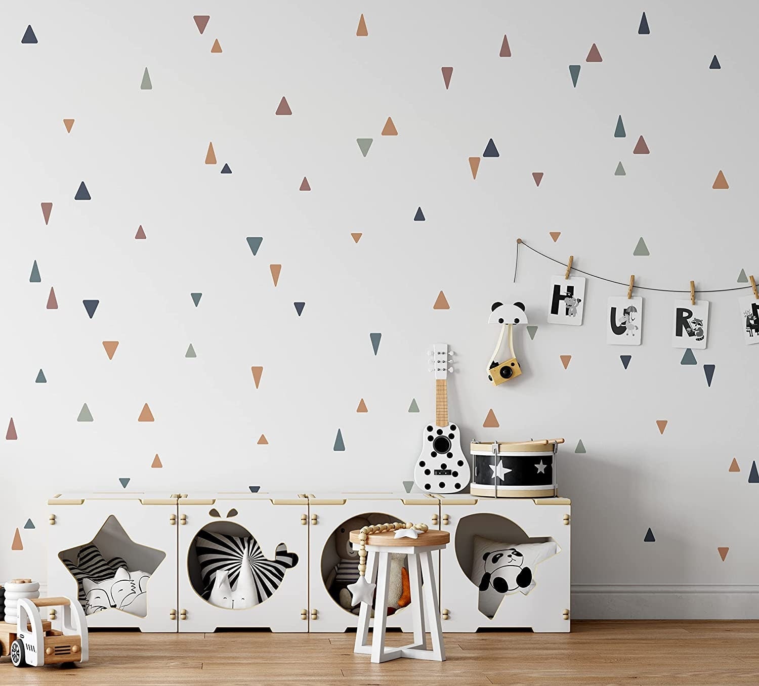 Boho Chic Colour Triangle Wall Stickers – QuoteMyWall