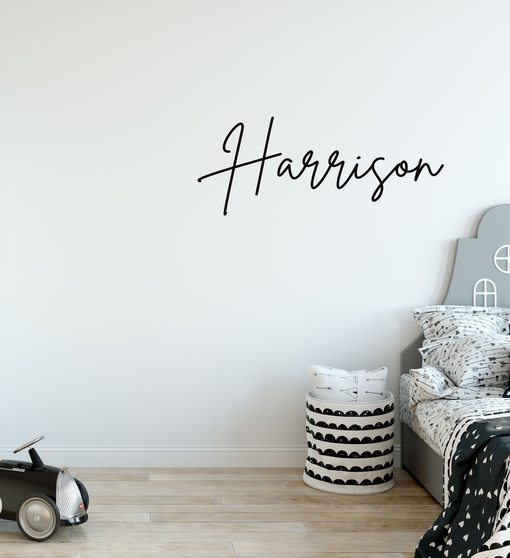 Nursery Kids Personalised Name Wall Sticker Decal Custom Vinyl Wall Art For Children's Bedrooms