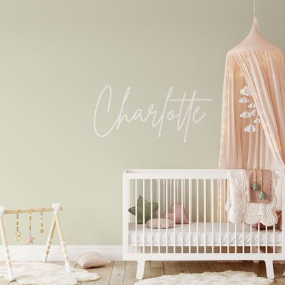 Nursery Kids Personalised Name Wall Sticker Decal Custom Vinyl Wall Art For Children's Bedrooms