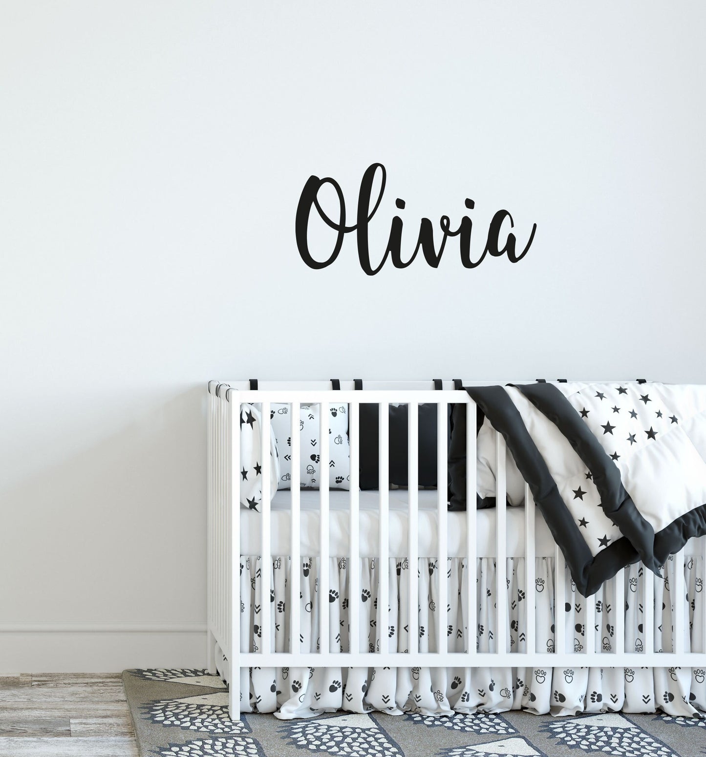 Personalised Name Wall Sticker Decal For Kids Rooms Nursery Childrens Bedroom Customised Wall Art