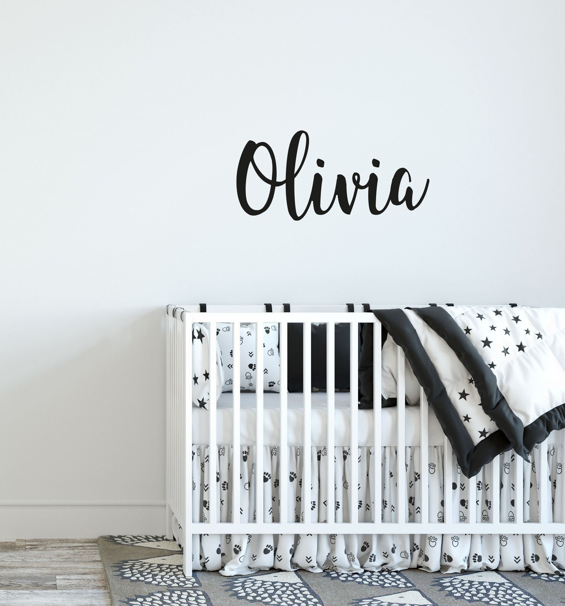 Personalised Name Wall Sticker Decal For Kids Rooms Nursery Childrens Bedroom Customised Wall Art