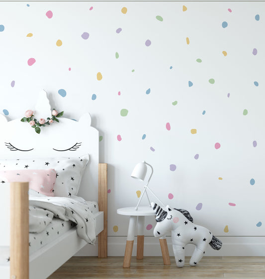 Pastel Wall Stickers For Kids Rooms And Nursery Wall Art | Pastel Decals