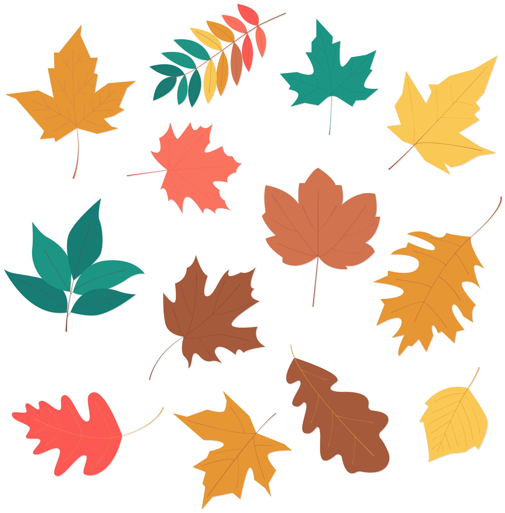 Autumn Colour Falling Leaves Window Stickers, Autumn Window Decals, Halloween Window Stickers, Autumn Shop Decor Removable Stickers