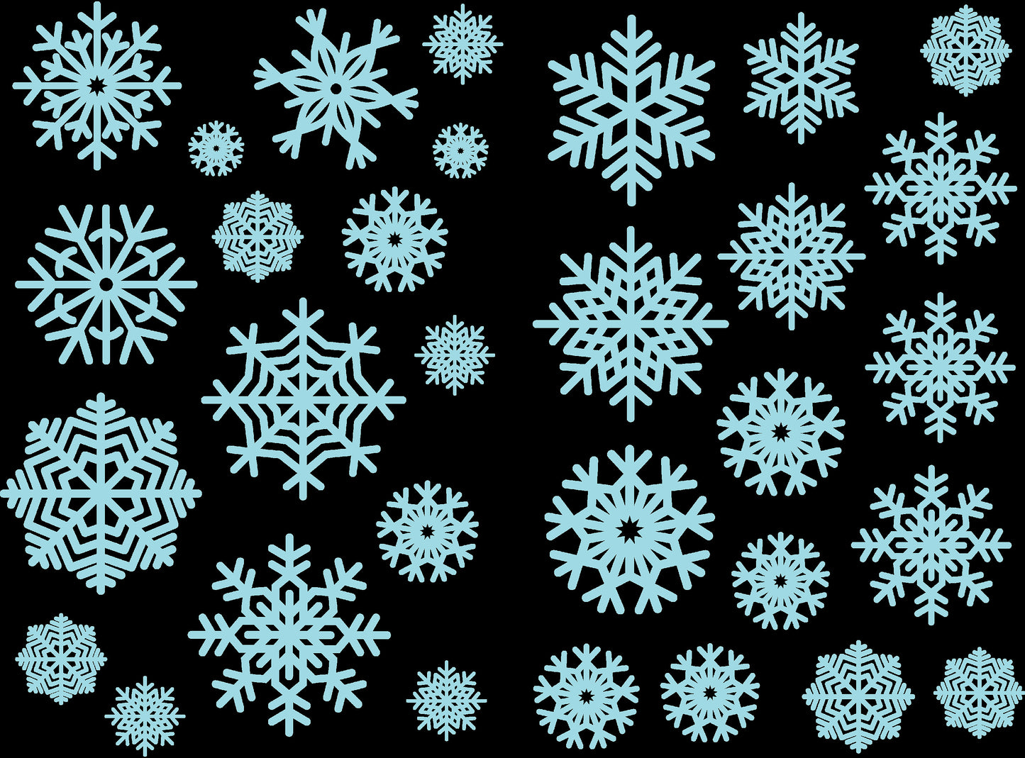 Christmas Snowflake Window Stickers For Shop Window Fronts Home Xmas Window Decals Decorations Kids Children's