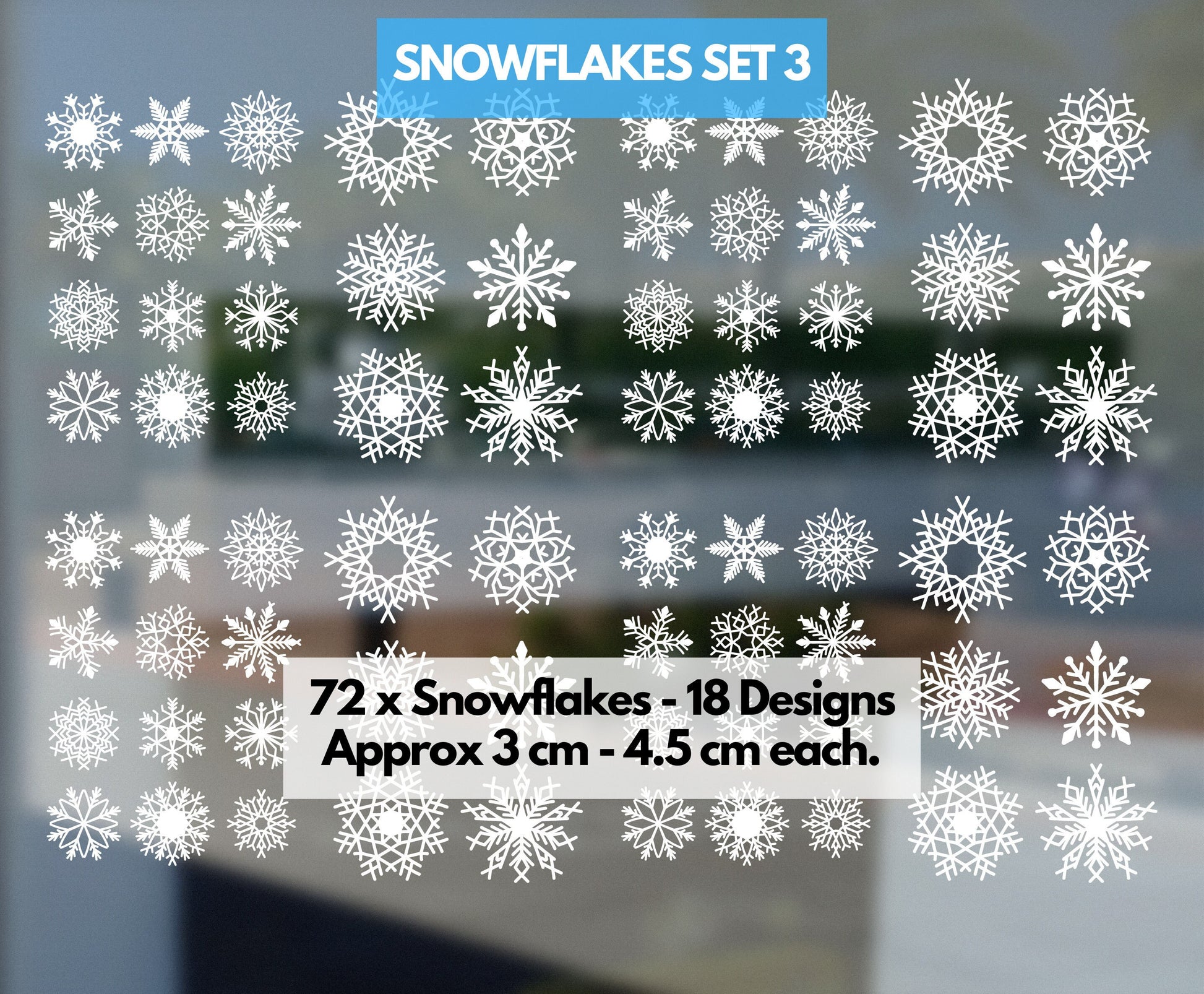 snowflake window stickers